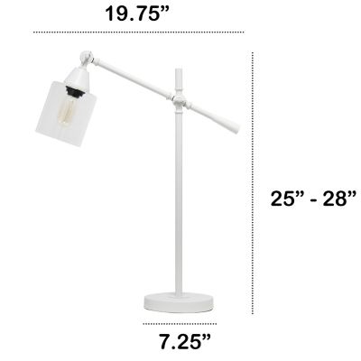 Image showing  Vertically Adjustable Desk Lamp, White