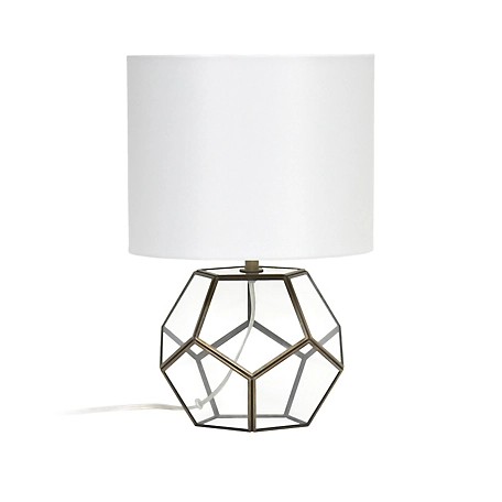 Lalia Home Transparent Octagonal Table Lamp