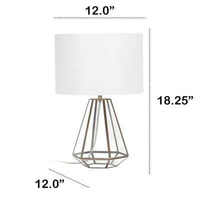 Image showing  Transparent Triagonal Table Lamp