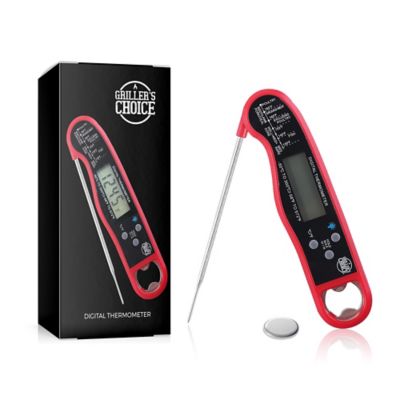 Griller's Choice Digital Instant Read Thermometer for BBQ, Grill, Meat, Candy, Frying