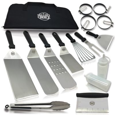 Griller's Choice 16 pc. Griddle Grill Metal Spatula Set