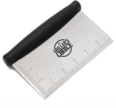 Griller's Choice Stainless Steel Bench Scraper for Pastry, Chopping, Scraping Griddle Grills