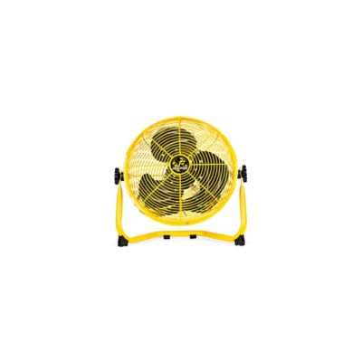 Jan Fan 12 in. Industrial Workstation Fan, Yellow