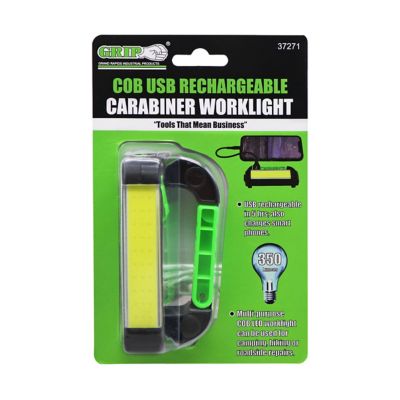 Image showing  350-Lumen COB USB Rechargeable Carabiner Work Light