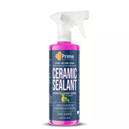 Prime Solutions 16 oz Ceramic Sealant Protective Spray Hydrophobic Gloss Top Coat for 4 Months UV Protected Protectants