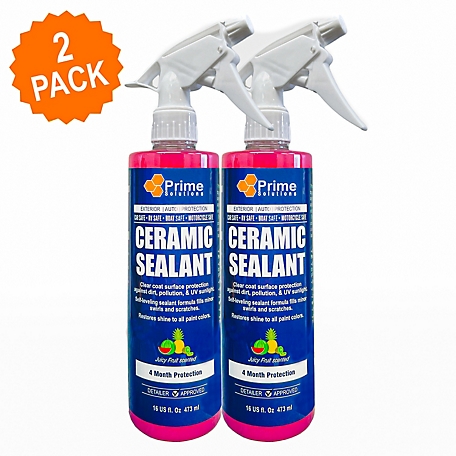 Prime Solutions 16 oz. Ceramic Sealant Protectant Spray, 4-Month Hydrophobic, UV Protected Gloss Top Coat, 2-Pack