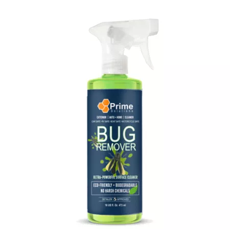 Prime Solutions 16 oz Automotive Bug Repellent Concentrate loosens and removes bugs from front grills bumpers and more. Car Wash Cleaners