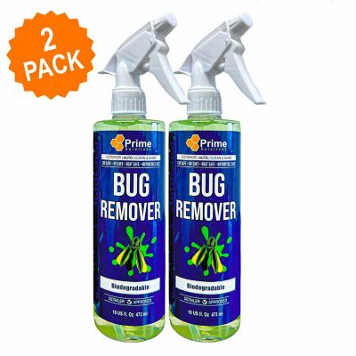Prime Solutions 16 oz. Automotive Bug Remover, Loosen and Remove Bugs from Front Grills, Bumpers, Headlights and More, 2-Pack