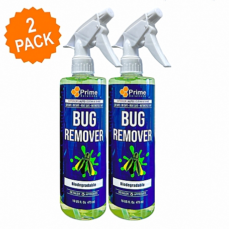 Prime Solutions 16 oz. Automotive Bug Remover, Loosen and Remove Bugs from  Front Grills, Bumpers, Headlights and More, 2-Pack