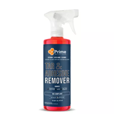 Prime Solutions 16 oz Professional Tar and Adhesive Remover Spray Ready to Use Non-Abrasive VOC Compliant Formula Car Wash Cleaners