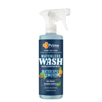 Prime Solutions 16 fl. oz. Waterless TopCoat Quick Car Wash Concentrate, Water Spot Remover, No Water needed, Rinseless Clean
