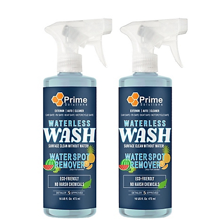 Prime Solutions Water Spot Remover, Waterless Quick Wash, 2-Pack