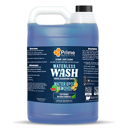 Prime Solutions 1 gal. Waterless TopCoat Quick Car Wash Concentrate, Water Spot Remover
