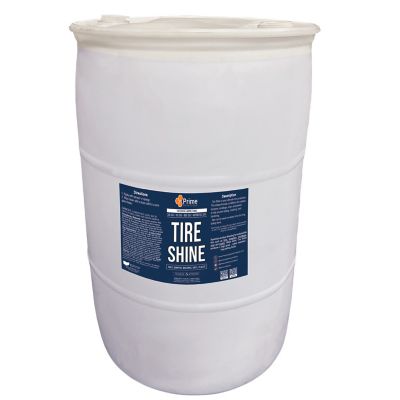 Prime Solutions 55 gal. Professional Tire Shine, Semi-Gloss, Hydrophobic Finish, Restores Rubber Vinyl and Plastic Surfaces