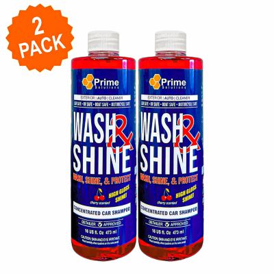 Prime Solutions 16 oz. Professional Wash and Shine Car Soap, Ceramic Infused and Ultra Foaming, 2-in-1 Cleaner/Coater, 2-Pack