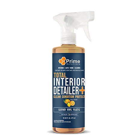 Prime Solutions 16 oz. Total Interior Detailer+ Car Cleaner, Conditioner and Protectant Spray for Leather, Vinyl and Plastic