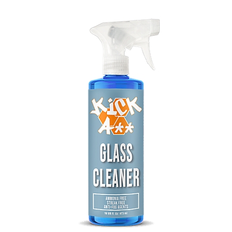 Prime Solutions Kick A** Glass Cleaner, Streak Free, Anti-Fog, Ammonia Free Formula, Window Tint Safe
