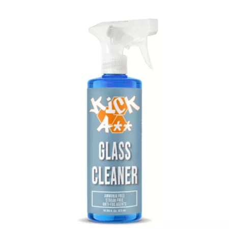 Prime Solutions Kick A** Window Cleaner Streak-Free Anti-Fog Ammonia-Free Formula Safe for Tinted Windows Glass Cleaner