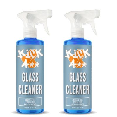 Prime Solutions Kick A** Glass Cleaner, Streak Free, Anti-Fog, Ammonia Free Formula, Window Tint Safe, 2-Pack