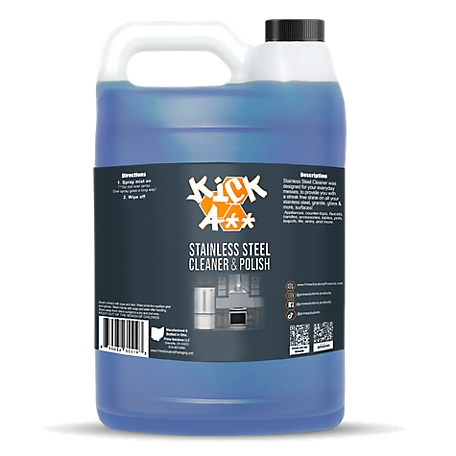 Prime Solutions Kick A** Stainless Steel Cleaner, Kitchen & Bathroom Cleaner, 1 gal. Concentrate
