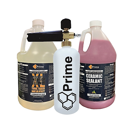 Prime Solutions Heavy-Duty Truck and Trailer Foam Cannon Wash and Top Coat Ceramic Protectant Kit