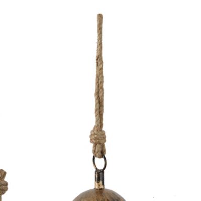Image showing  Metal Bohemian Decorative Hanging Bells, Gold, 3 pc.