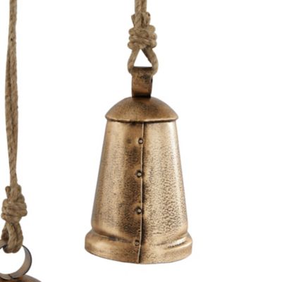 Image showing  Metal Bohemian Decorative Cow Bells, Bronze, 3 pc.