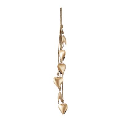 Image showing  Metal Bohemian Decorative Cow Bell, 6 in. x 35 in., Gold