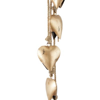 Image showing  Metal Bohemian Decorative Cow Bell, 6 in. x 35 in., Gold