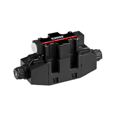 Bailey Hydraulics 4,480 PSI Chief D05 Solenoid Control Valve, 12VDC, 4 Way 3 Pos, Closed, Parallel