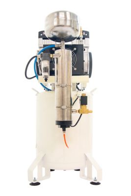 Image showing  2 HP 10 gal. Ultra Quiet and Oil-Free Steel Tank Air Compressor with Air Dryer, 125 PSI