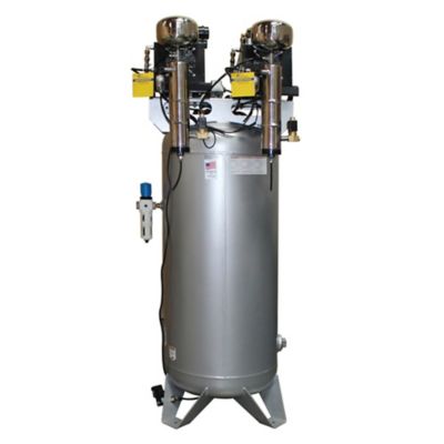 Image showing  4 HP 60 gal. Ultra Quiet and Oil-Free Tank Air Compressor with Air Dryer