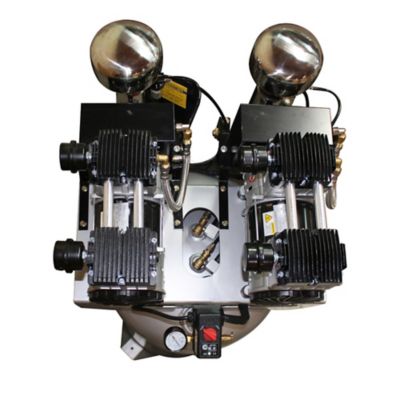 Image showing  4 HP 60 gal. Ultra Quiet and Oil-Free Tank Air Compressor with Air Dryer