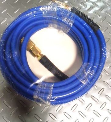 California Air Tools 1/4 in. x 25 ft. Hybrider Flex Hybrid Air Hose with Quick Connect Air Fittings