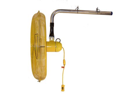 Image showing  20 in. Industrial Air Circulator with 1-1/2 in. Pipe Thread Adapter, Yellow