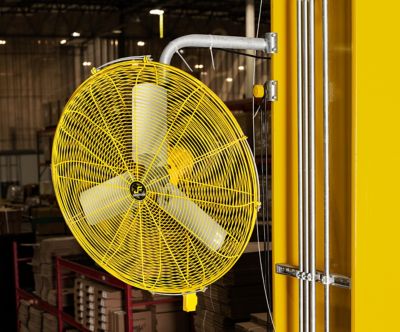 Image showing  20 in. Industrial Air Circulator with I-Beam Mount, Yellow