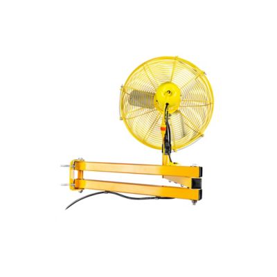 Image showing  20 in. Industrial Air Circulator with Articulating Arm Mount, Yellow