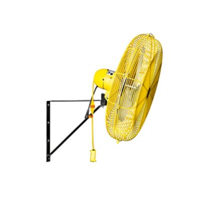 Image showing  24 in. Industrial Air Circulator with Mount for Wall or Ceiling, Yellow