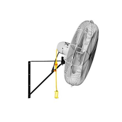 Image showing  24 in. Industrial Air Circulator with Mount for Wall or Ceiling, Silver