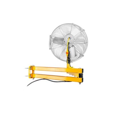 Image showing  24 in. Industrial Air Circulator with Articulating Arm Mount, Silver