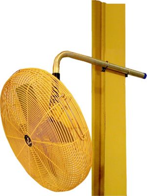 Image showing  30 in. Industrial Air Circulator with 1-1/2 in. Pipe Thread Adapter, Yellow
