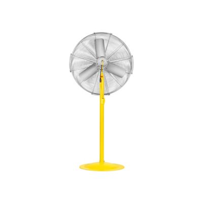 Image showing  30 in. Industrial Pedestal Air Circulator, Yellow/Silver