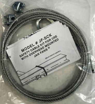 Jan Fan Safety Cable with Clamps