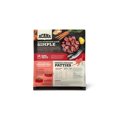 Image showing  Freeze-Dried Patties Farm-Raised Beef Recipe High-Protein Dog Food and Topper, 14 oz.