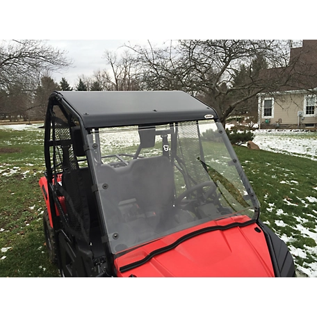 Extreme Metal Products Hard Coat Windshield with Fast Straps for Pioneer 500 and 520