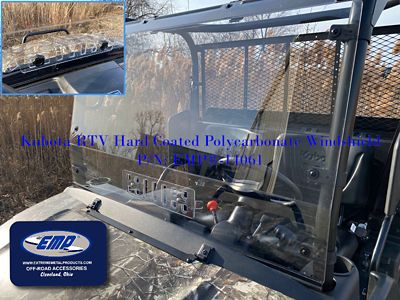 Image showing  Vented Hard Coat Windshield for Kubota RTV