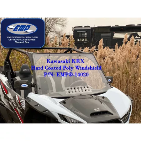 Extreme Metal Products Hard Coat Vented Windshield for Teryx KRX 1000 ATV & UTV Cab Enclosures