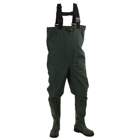 Frogg Toggs Men's Cascades 2-Ply Bootfoot Poly/Rubber Cleated Chest Wader