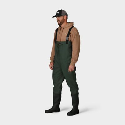 Image showing  Men's Cascades 2-Ply Bootfoot Poly/Rubber Cleated Chest Wader