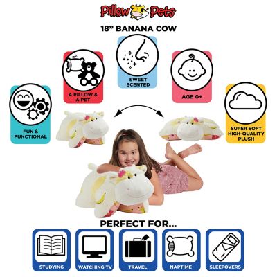 Image showing  Sweet Scented Banana Cow Pillow Toy